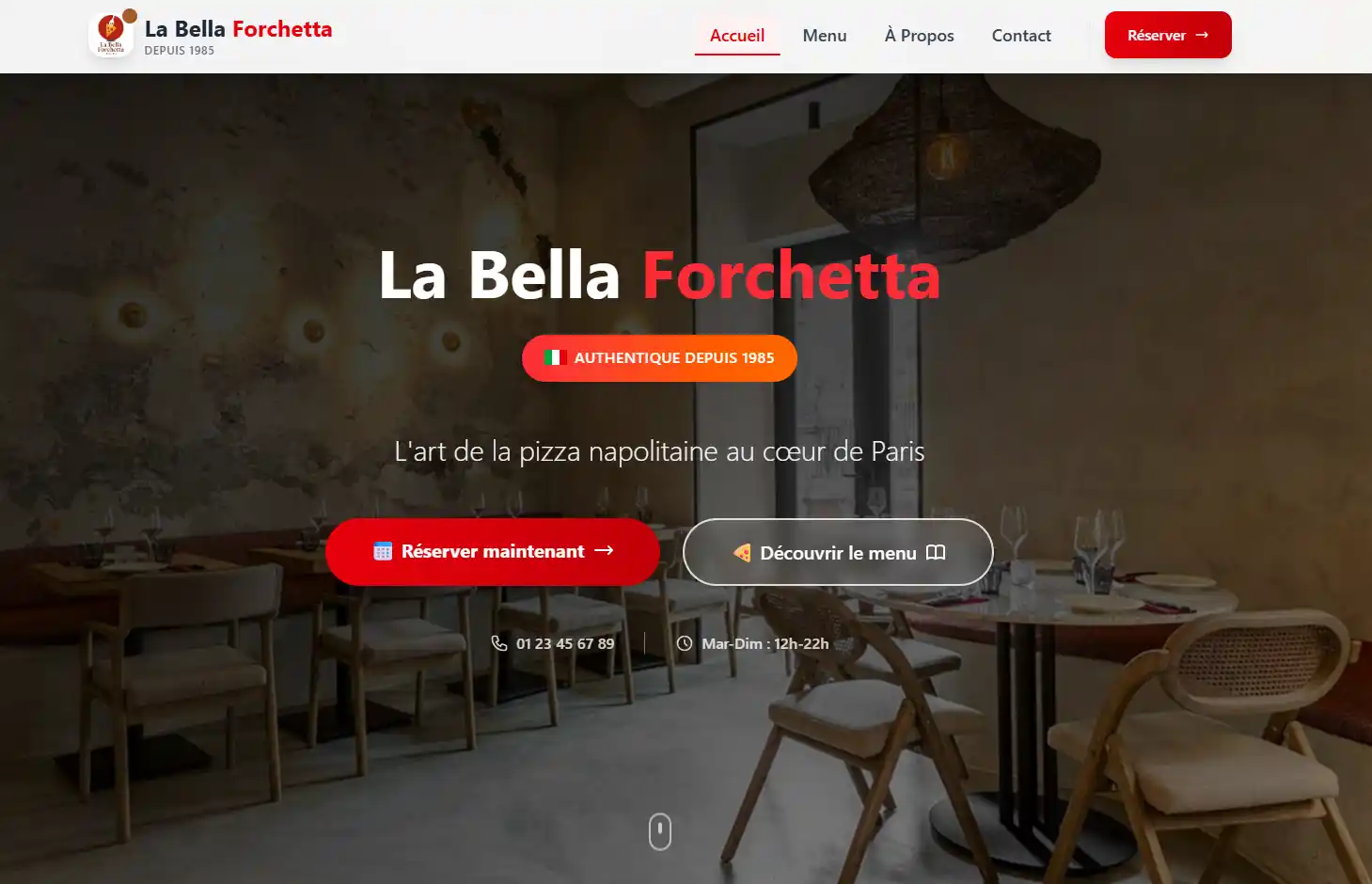 Site La Bella Forchetta