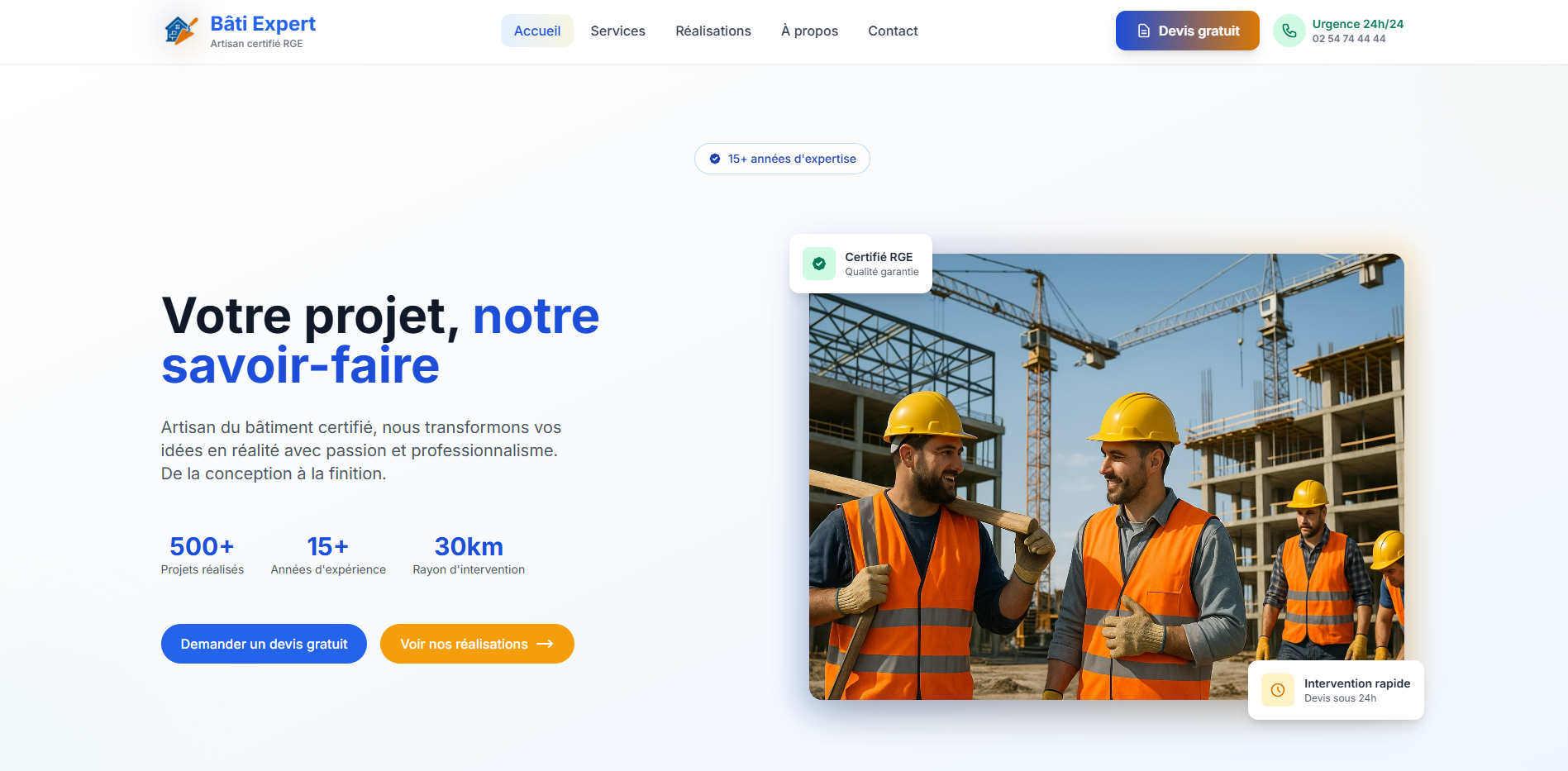 Bati-Expert - Vue desktop