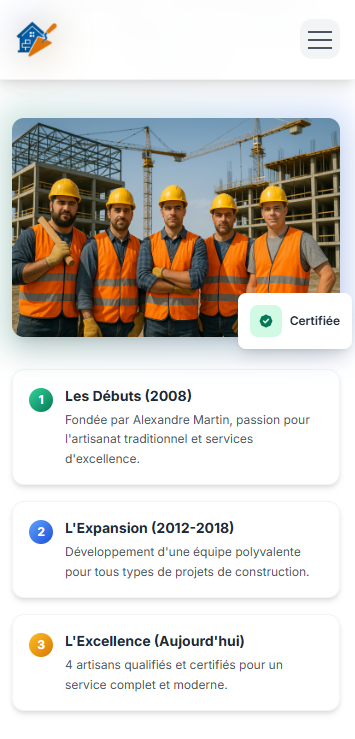 Bati-Expert - Vue mobile