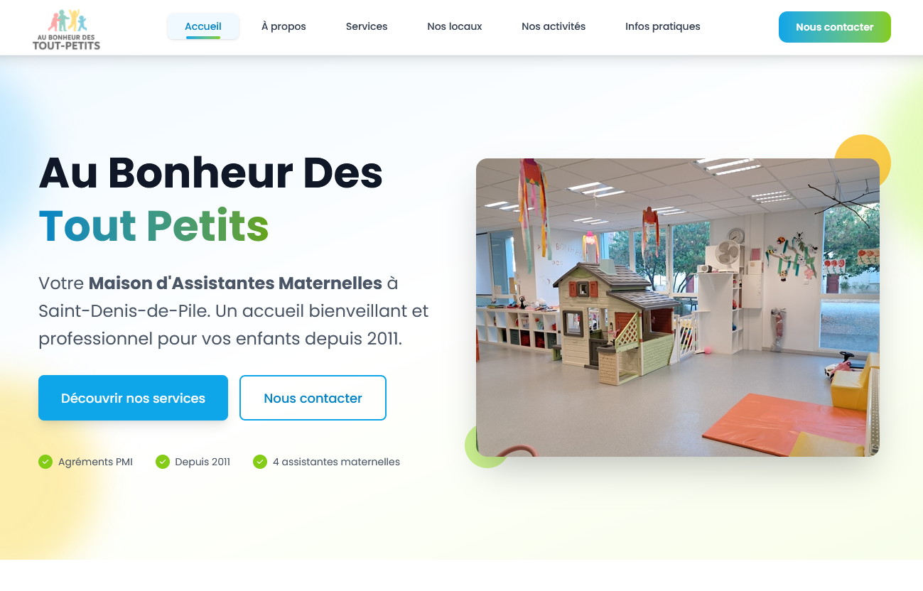 Au bonheur des tout petits - Vue desktop